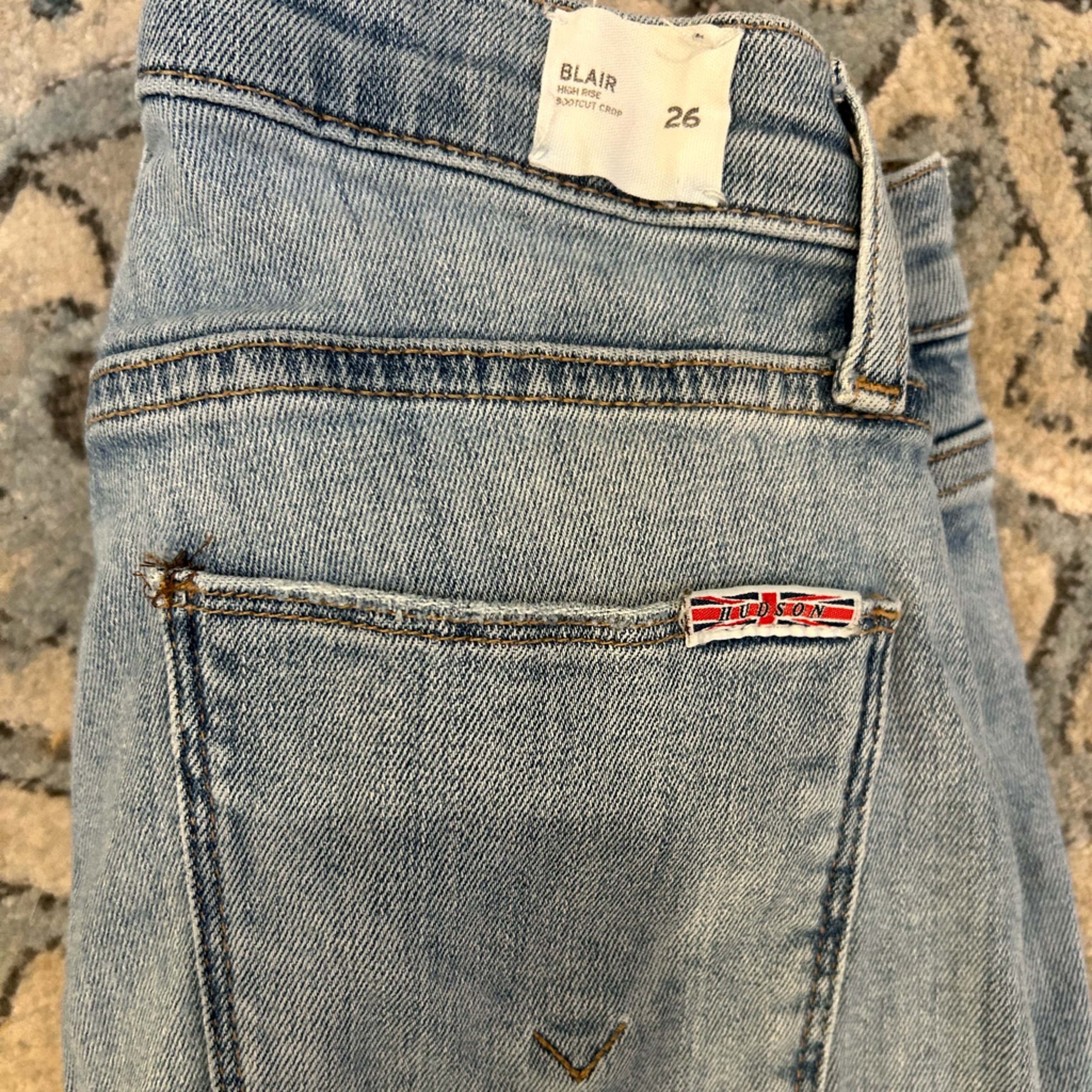 Hudson High Rise Bootcut Crop
